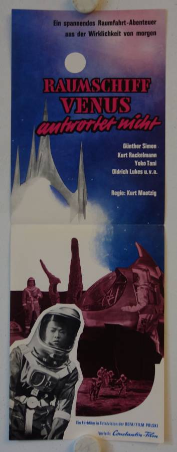 First Spaceship on Venus original release german movie poster